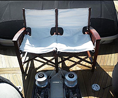 ヨット船内ソファ張り替え・椅子カバー製作